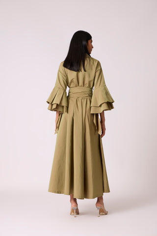 Tahlia Dress - Olive Green