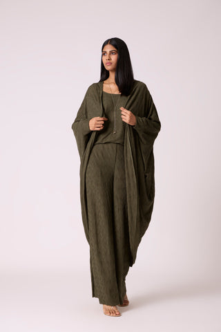 Meghan Knit  Travel Set - Olive