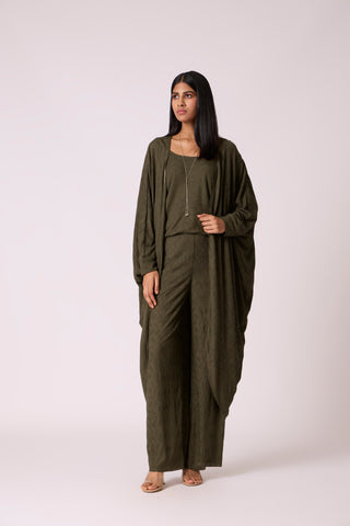 Meghan Knit  Travel Set - Olive