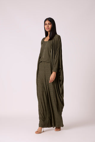 Meghan Knit  Travel Set - Olive