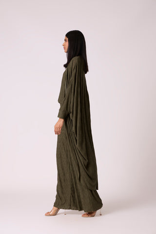 Meghan Knit  Travel Set - Olive