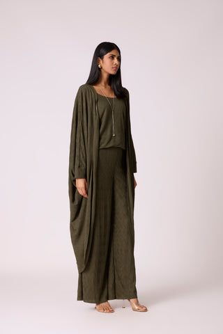 Meghan Knit  Travel Set - Olive