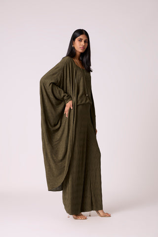 Meghan Knit  Travel Set - Olive