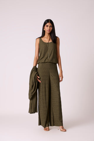 Meghan Knit  Travel Set - Olive