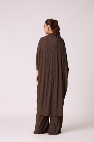 Meghan Knit Travel Set - Dark Brown