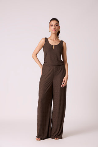 Meghan Knit Travel Set - Dark Brown