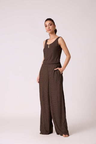 Meghan Knit Travel Set - Dark Brown