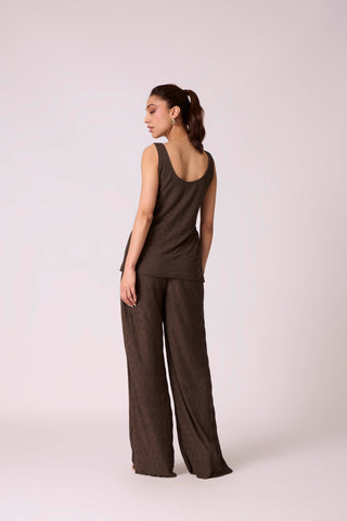 Meghan Knit Travel Set - Dark Brown