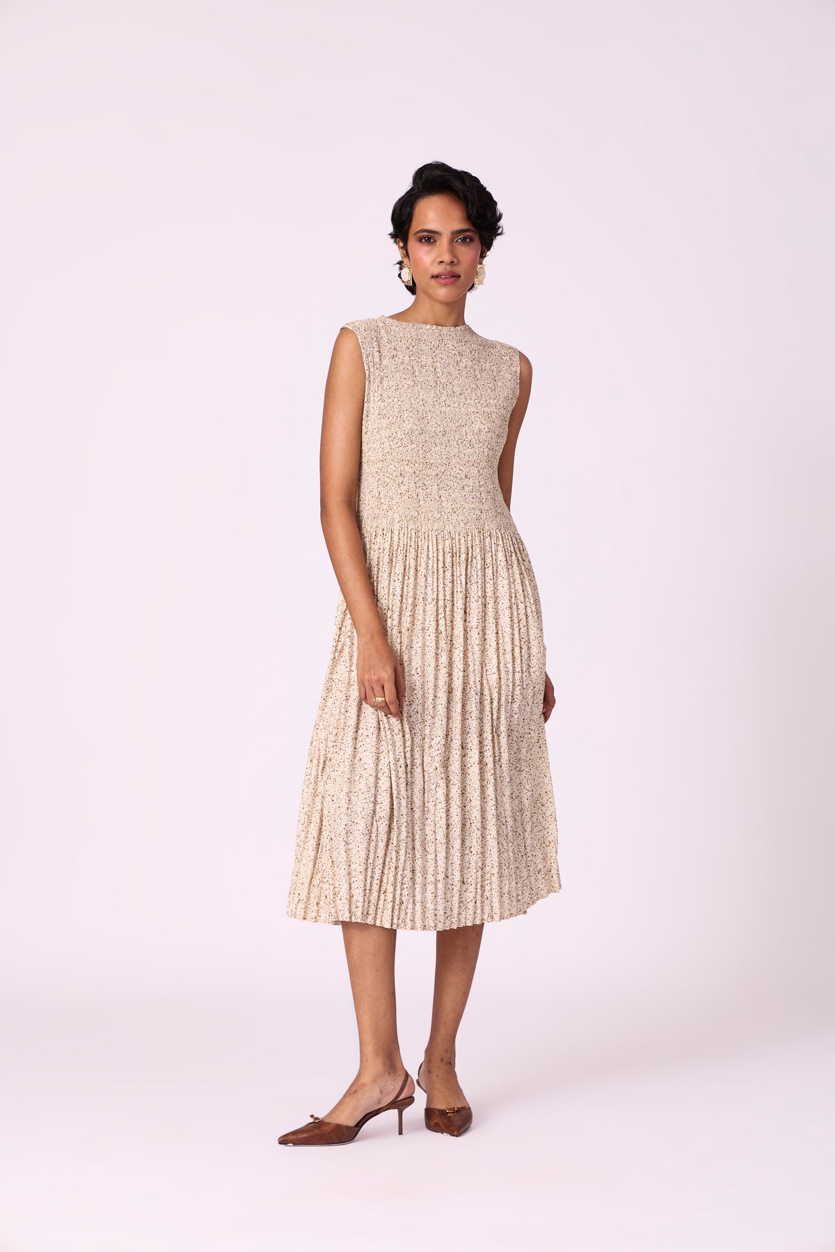 Nadine Dress - Almond