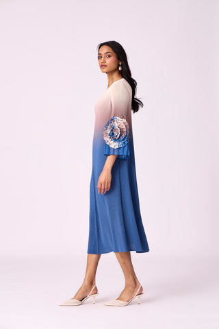 Emery Ombre Dress - Blue
