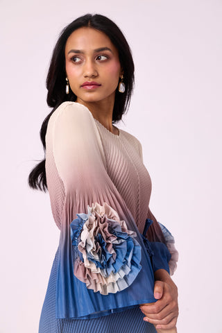 Emery Ombre Dress - Blue