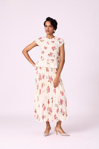 Jade Floral Set - Off White