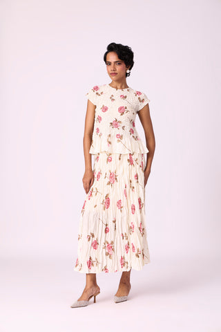 Jade Floral Set - Off White