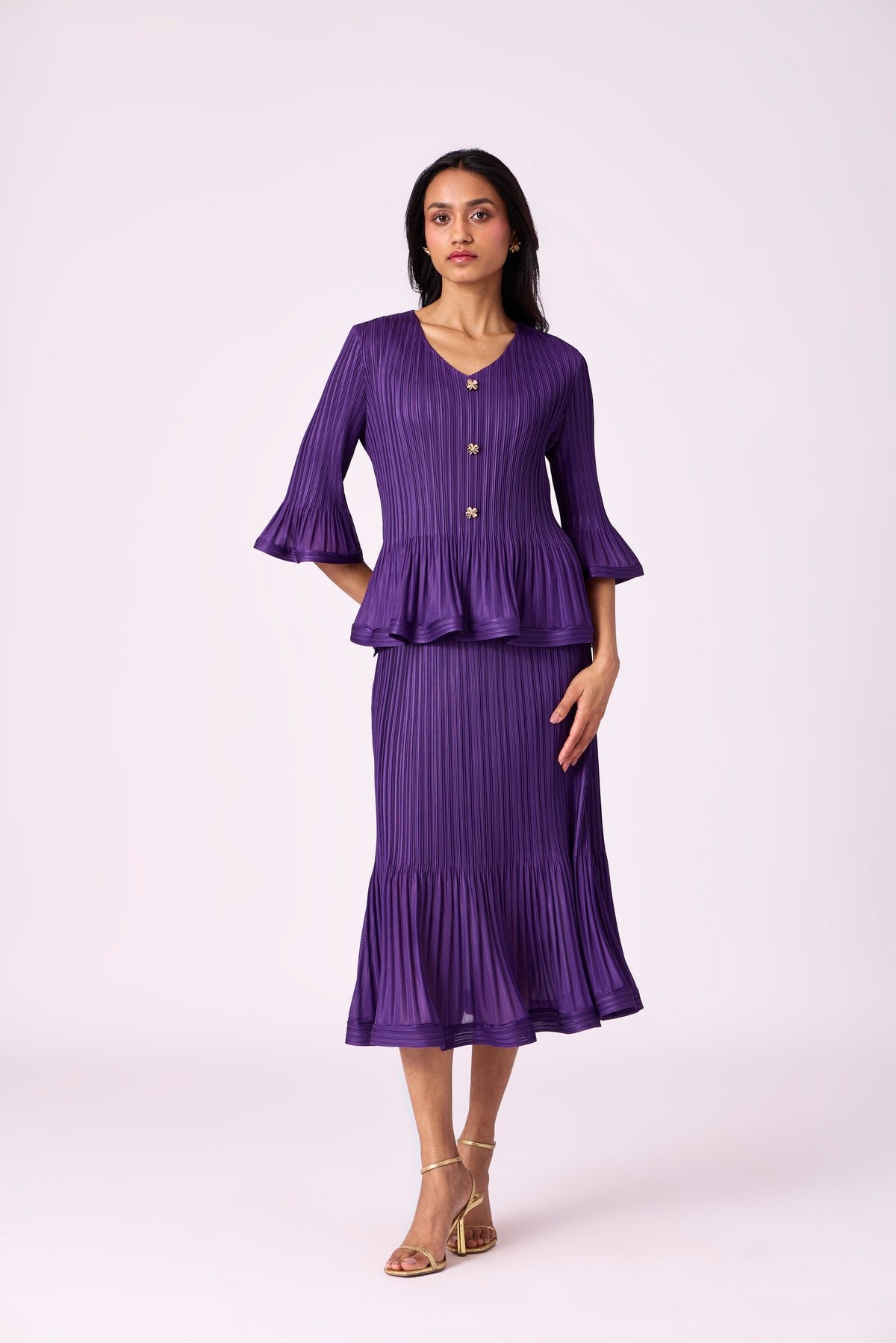 Merylyn Skirt Set - Purple