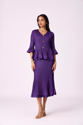 Merylyn Skirt Set - Purple