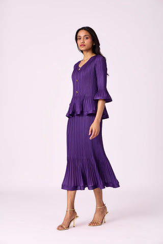 Merylyn Skirt Set - Purple