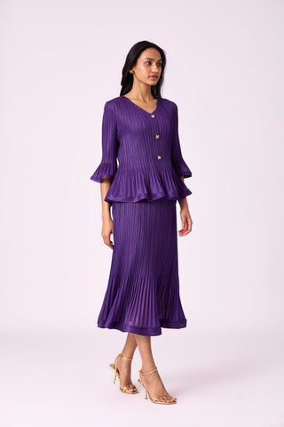 Merylyn Skirt Set - Purple