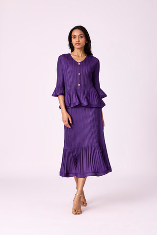 Merylyn Skirt Set - Purple
