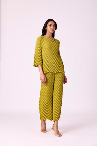 Vera Chevron Set - Peridot Green