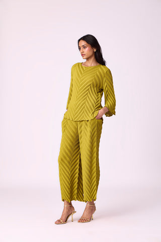 Vera Chevron Set - Peridot Green
