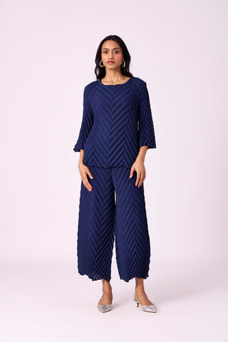 Vera Chevron Set - Navy