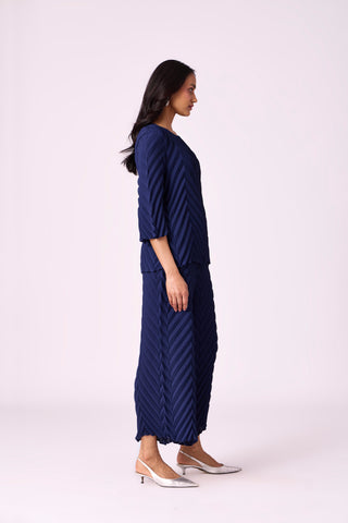 Vera Chevron Set - Navy