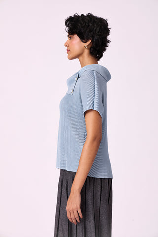 Trecia Top - Pale Blue