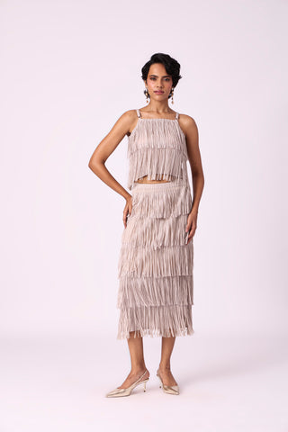 Gisa Fringe Set - Sandstone