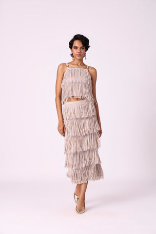 Gisa Fringe Set - Sandstone