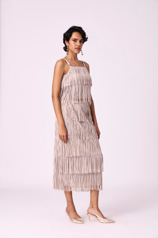 Gisa Fringe Set - Sandstone