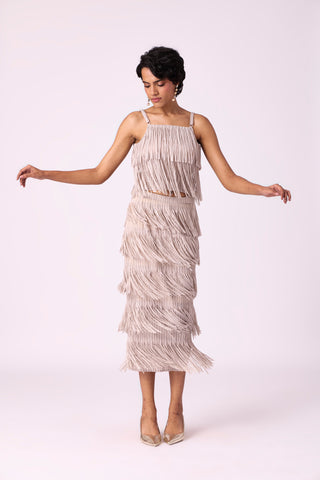 Gisa Fringe Set - Sandstone