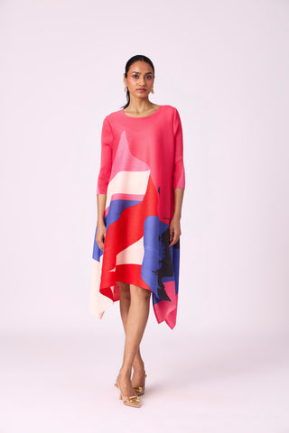 Krystina Dress - Bright Pink