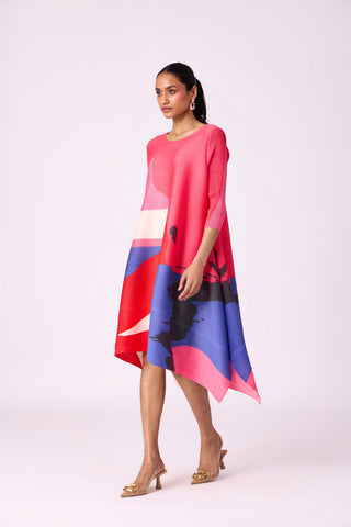 Krystina Dress - Bright Pink