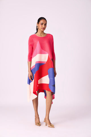Krystina Dress - Bright Pink