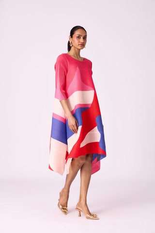 Krystina Dress - Bright Pink