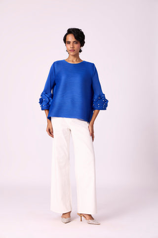 Trudy Top - Azure Blue