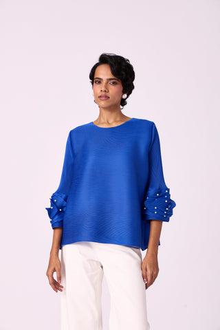 Trudy Top - Azure Blue