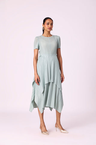 Leia Tie Dress - Sage Mint