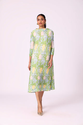 Hester Floral Dress - Light Blue