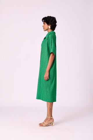 Maria Shirt Dress - Green
