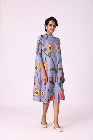 Laura Floral Dress - Blue