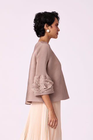 Trudy Top - Light Taupe