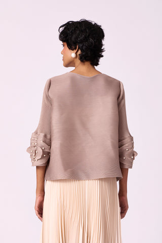 Trudy Top - Light Taupe