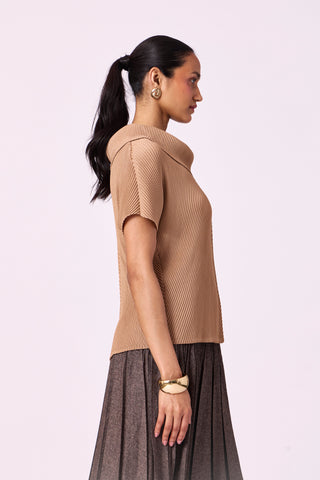 Trecia Top - Light Mocha