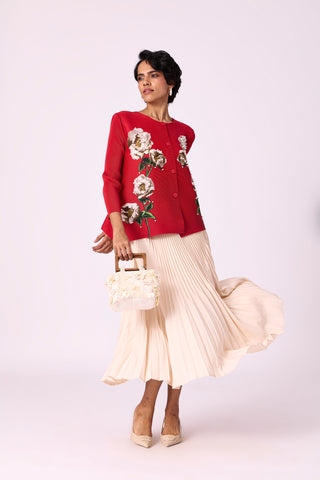 Aliz Floral Shirt - Red