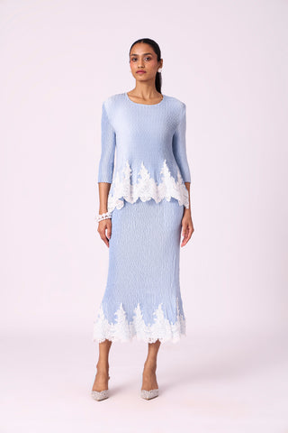 Leona Skirt Set - Ice Blue