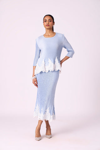 Leona Skirt Set - Ice Blue