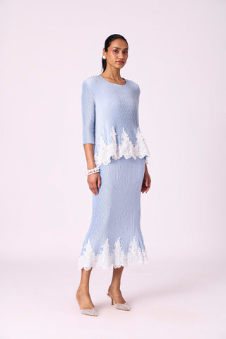 Leona Skirt Set - Ice Blue