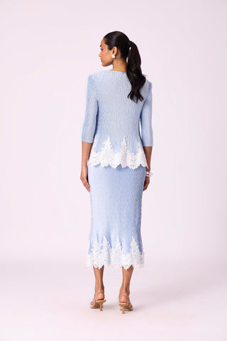 Leona Skirt Set - Ice Blue