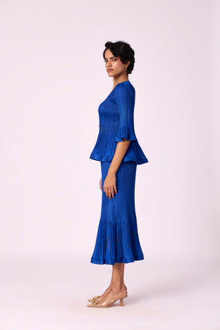 Merylyn Skirt Set - Azure Blue